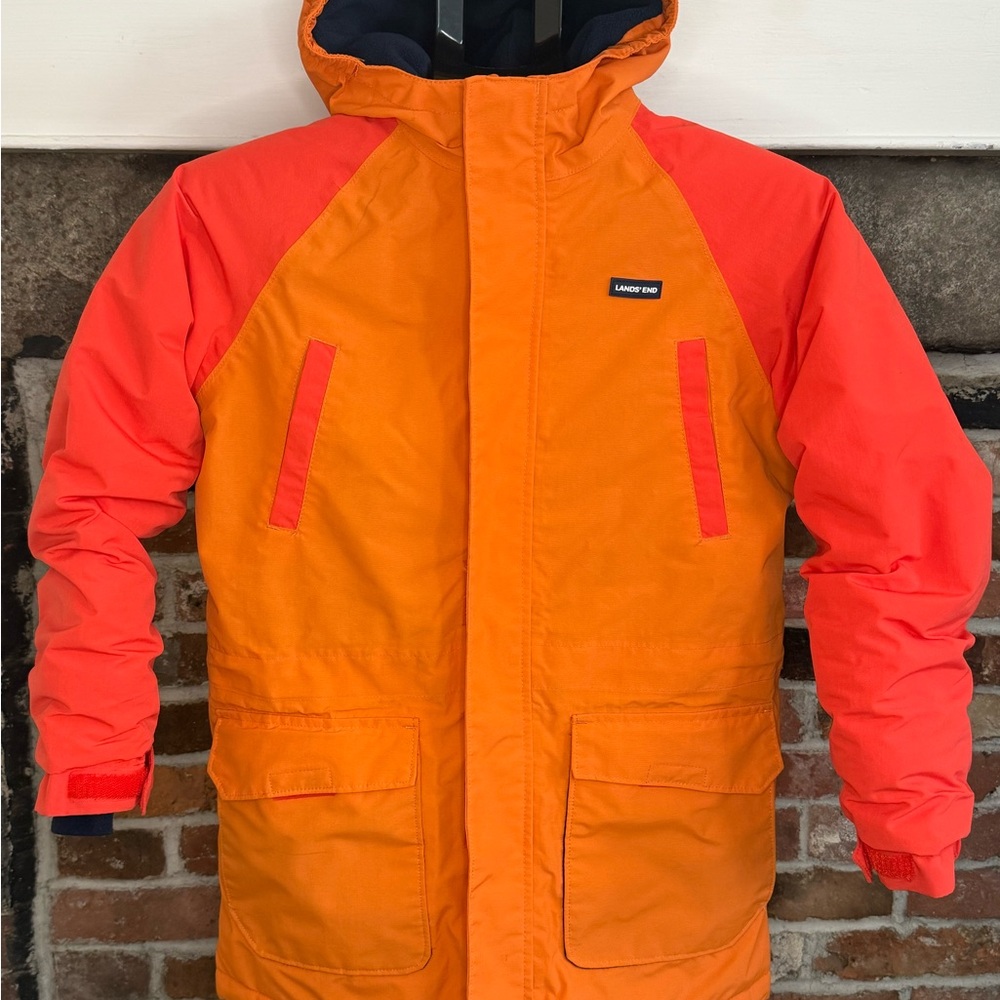 Lands' End Orange and Red Jacket